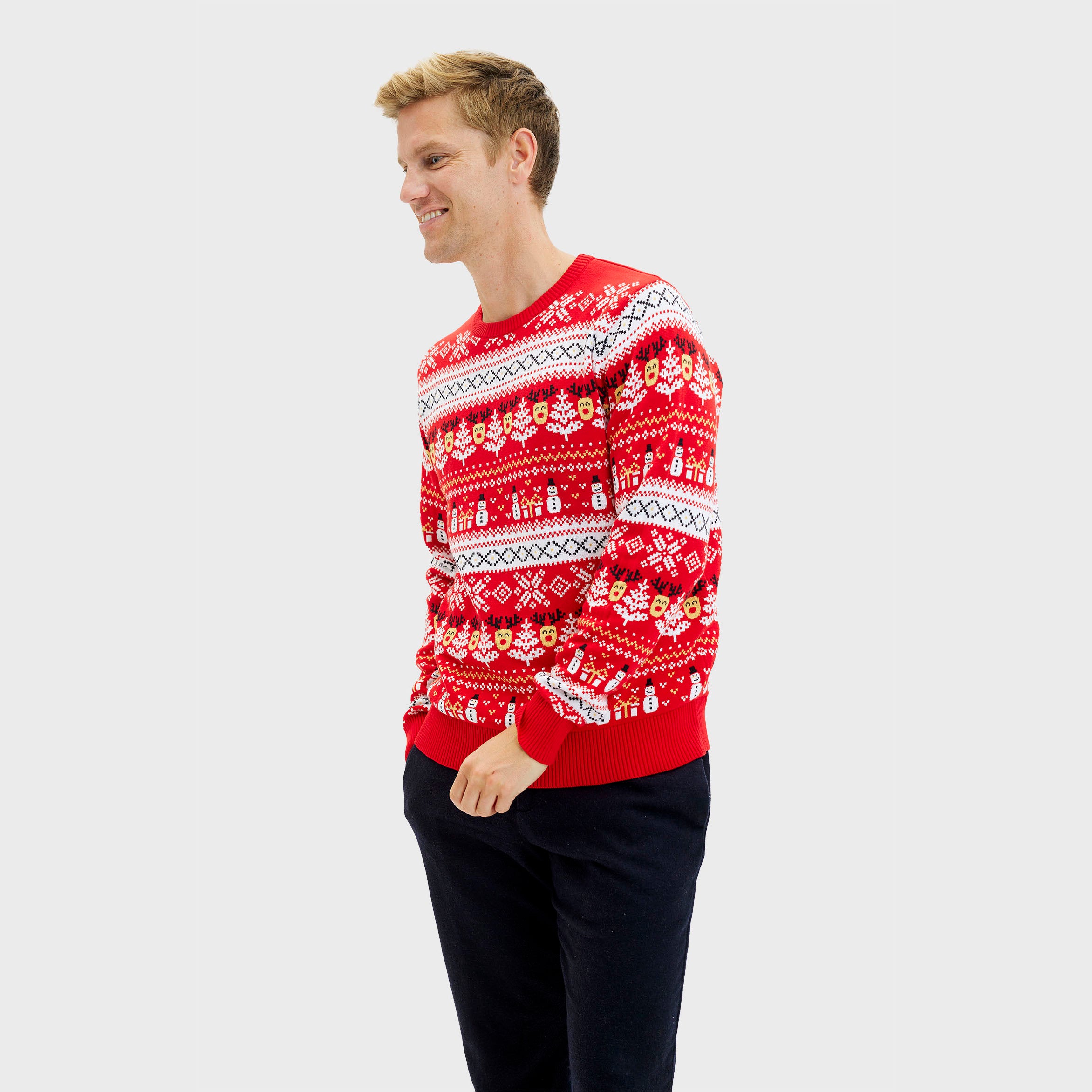 The Reinstyle Sweater Rød - Herre.